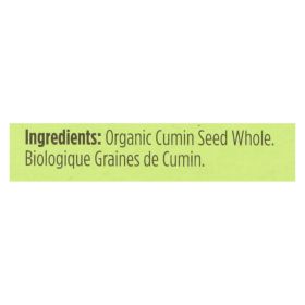 Spicely Organics - Organic Cumin Seed - Whole - Case Of 6 - 0.5 Oz.