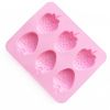 1pc; 6 Strawberry Ice Cube Molds; Ice Cube Tray; Popsicle Molds; 6.4"√ó5.2"