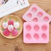 1pc; 6 Strawberry Ice Cube Molds; Ice Cube Tray; Popsicle Molds; 6.4"√ó5.2"