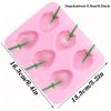 1pc; 6 Strawberry Ice Cube Molds; Ice Cube Tray; Popsicle Molds; 6.4"√ó5.2"