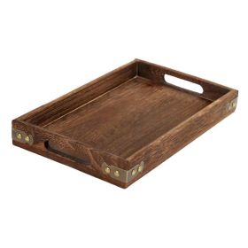 Household Rectangular Tray Water Cup Fruit Tray (Color: As pic show, size: B-36x24x4 cm)