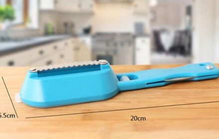 Fish Scale Planer Fish Scale Peeler Scale Remover Scale Multi-purpose Scale Scraping (Option: Blue Straight Blade)