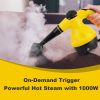 Handheld Steam Cleaner For Home Use, Steamer For Cleaning With Lock Button And 7 Accessory Kit Handheld Pressurized Steamer For Sofa, Bathroom, Car, F