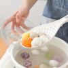 1pc New Multi-functional Large Filter Spoon Kitchen Long Handle With Clip Filter Spoon Household Dumpling Glutinous Rice Ball Colander