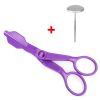 2pcs Piping Flower Scissors/Nail Kitchen Baking Pastry Tool Rose Decor Lifter Fondant Cake Decorating Tray Cream Transfer Set