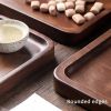 Kitchen Utensils Rectangular Serving Tray Wood Plate Tea Dishes