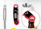 Digital Meat Thermometer with Probe - Waterproof;  Kitchen Instant Read Food Thermometer for Cooking;  Baking;  Liquids;  Candy;  Grilling BBQ & Air F