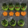 7 Pieces Fruits Cutter Vegetables Cutter Stainless Steel Cookie Stamp Biscuit Presser